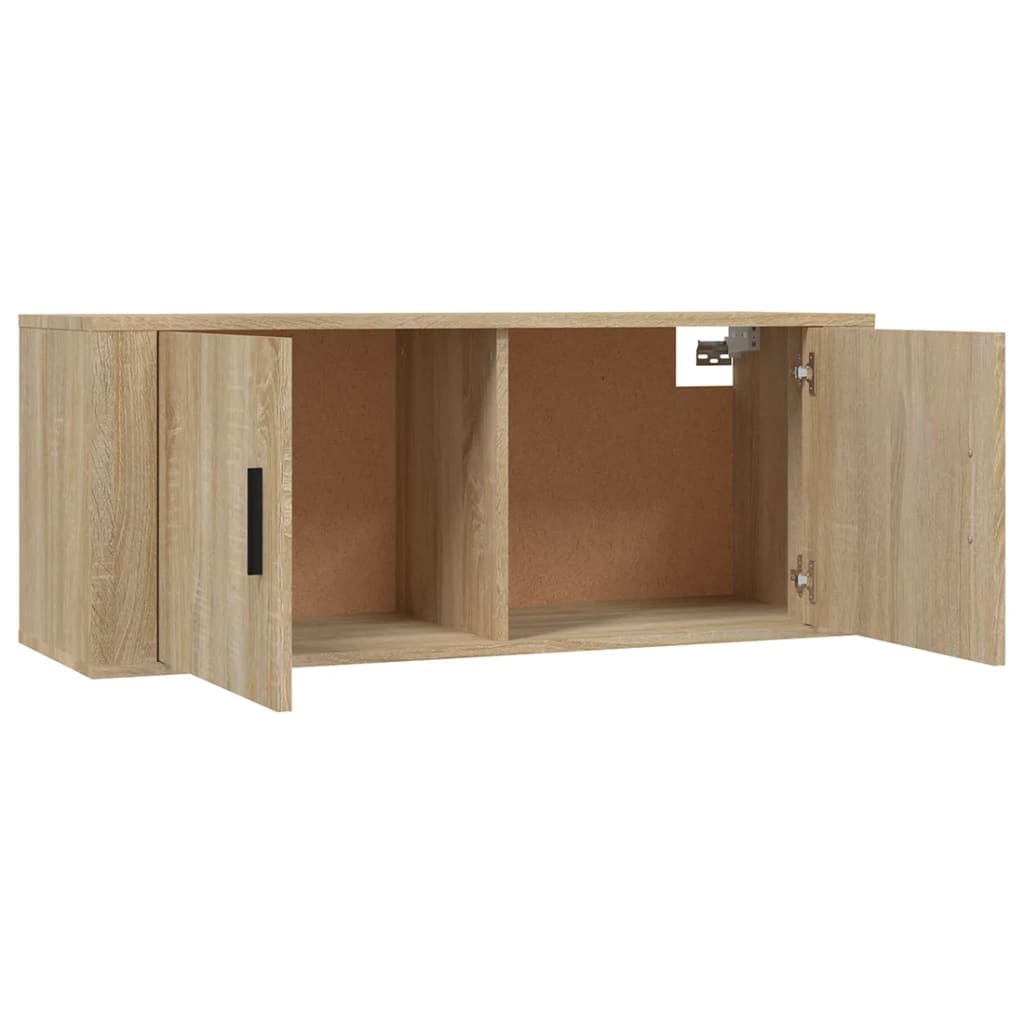 Meuble TV mural Chêne Sonoma 100x34,5x40 cm - XIOS