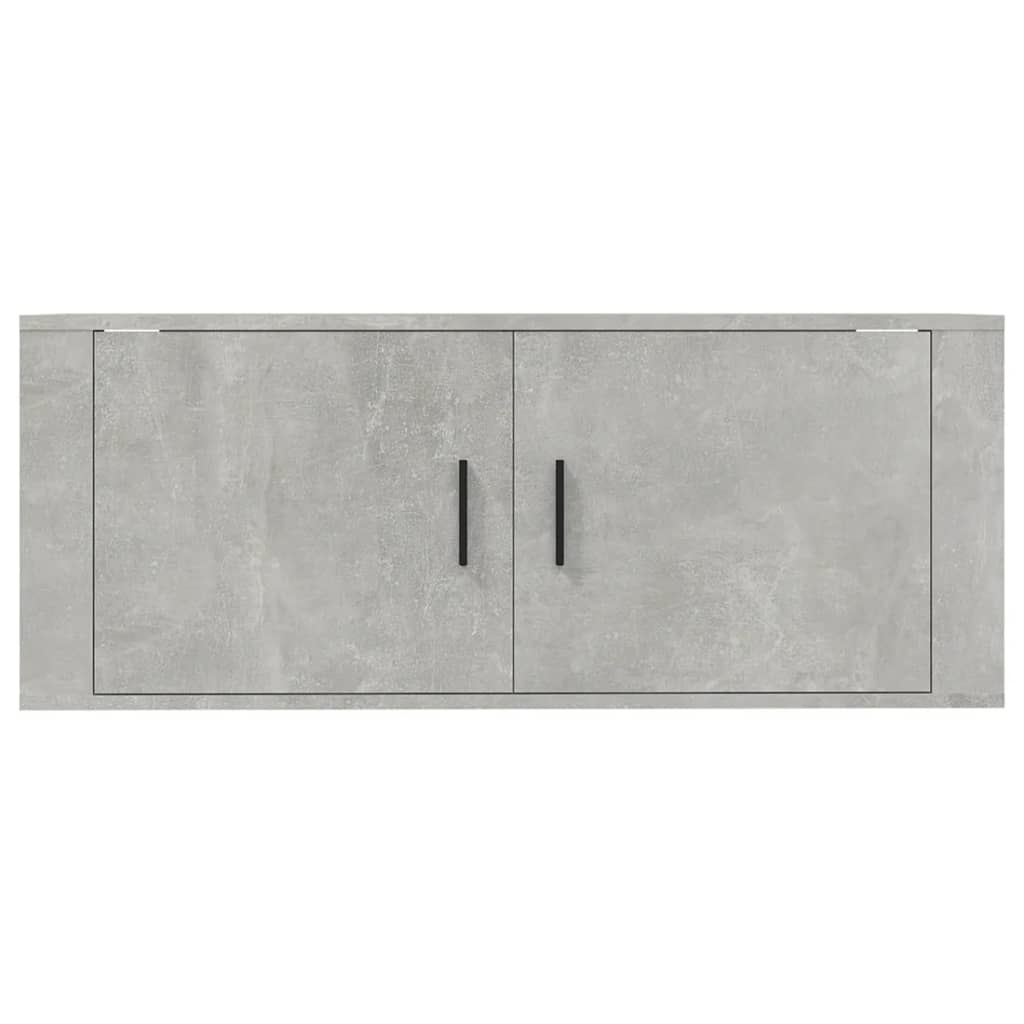 Meuble TV mural Gris béton 100x34,5x40 cm - XIOS