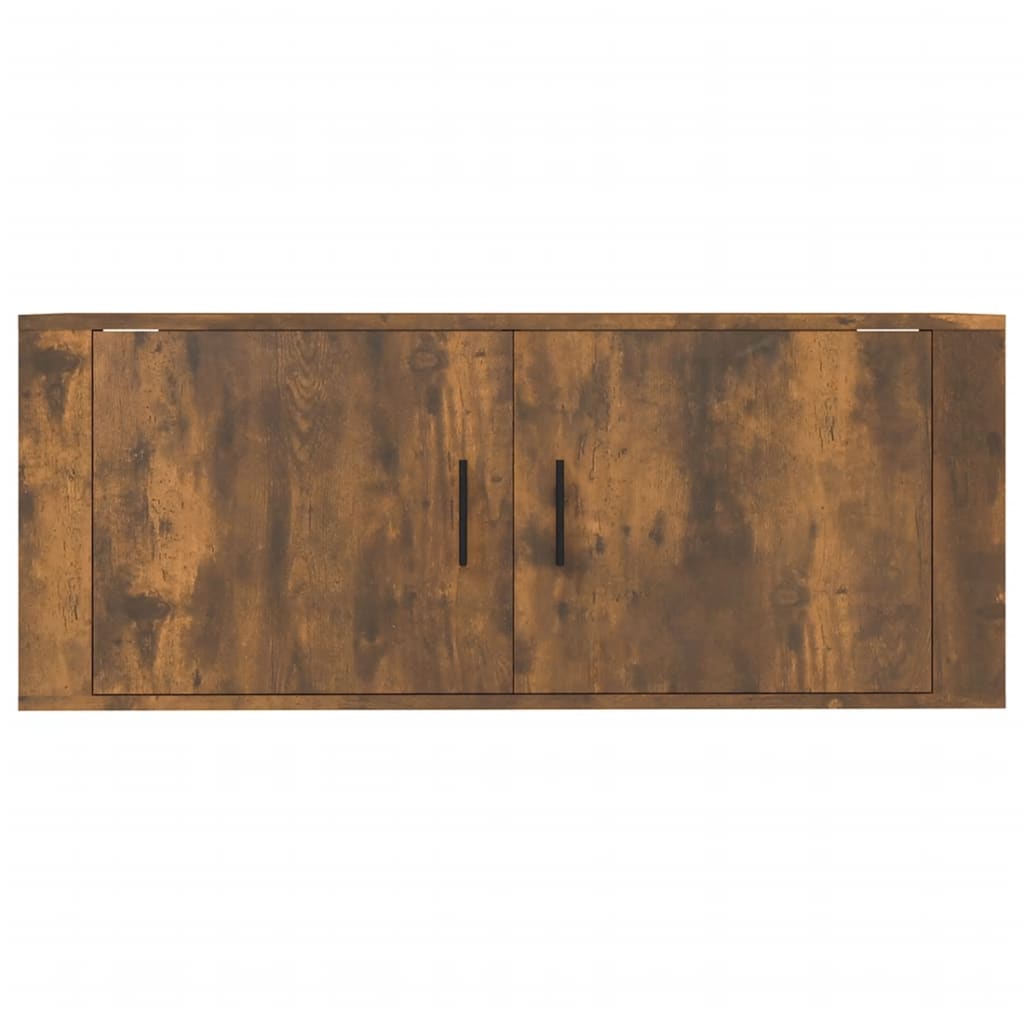 Meuble TV mural Chêne fumé 100x34,5x40 cm - XIOS
