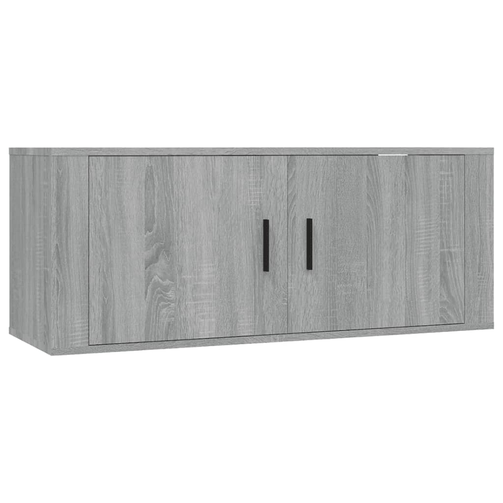 Meuble TV mural Sonoma gris 100x34,5x40 cm - XIOS