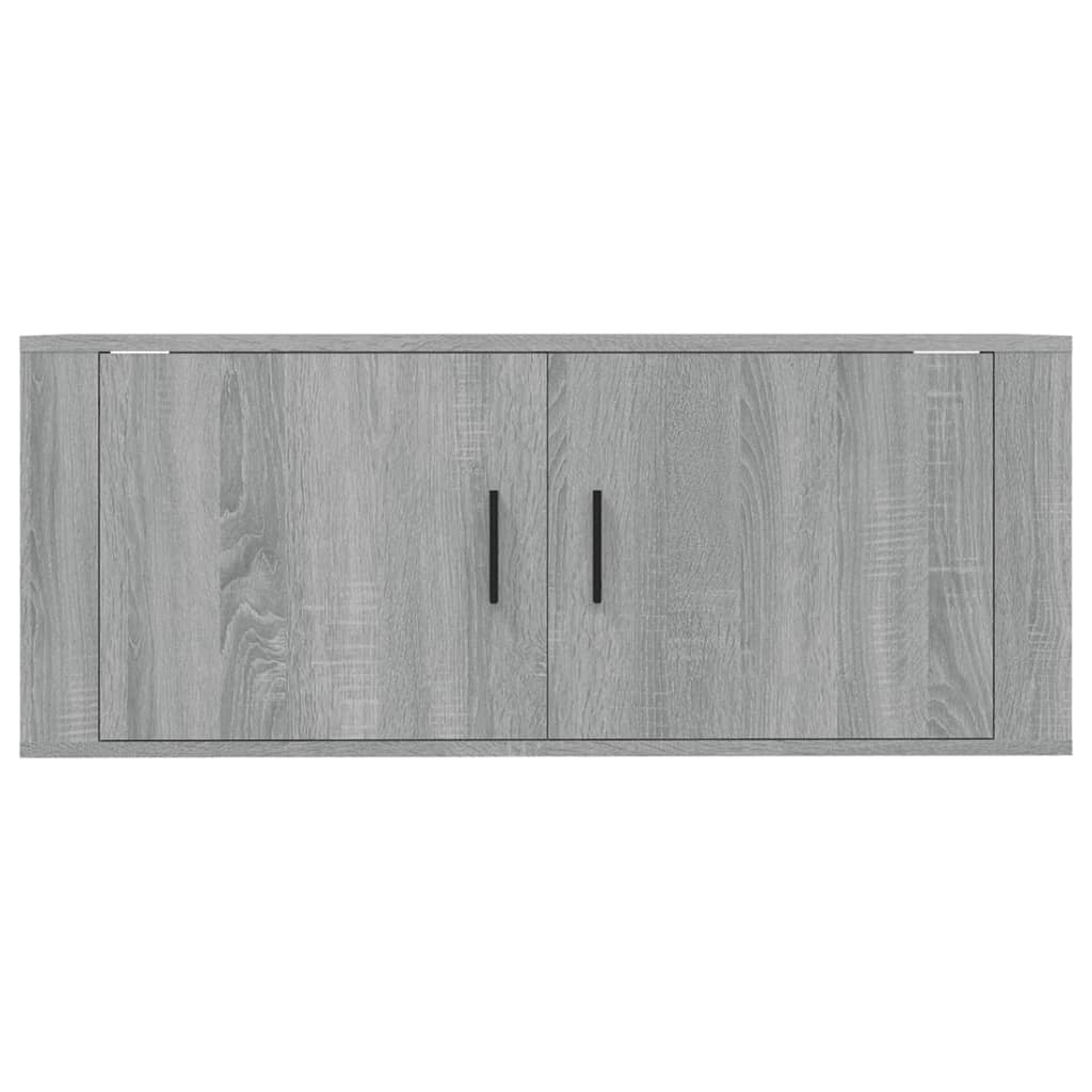 Meuble TV mural Sonoma gris 100x34,5x40 cm - XIOS