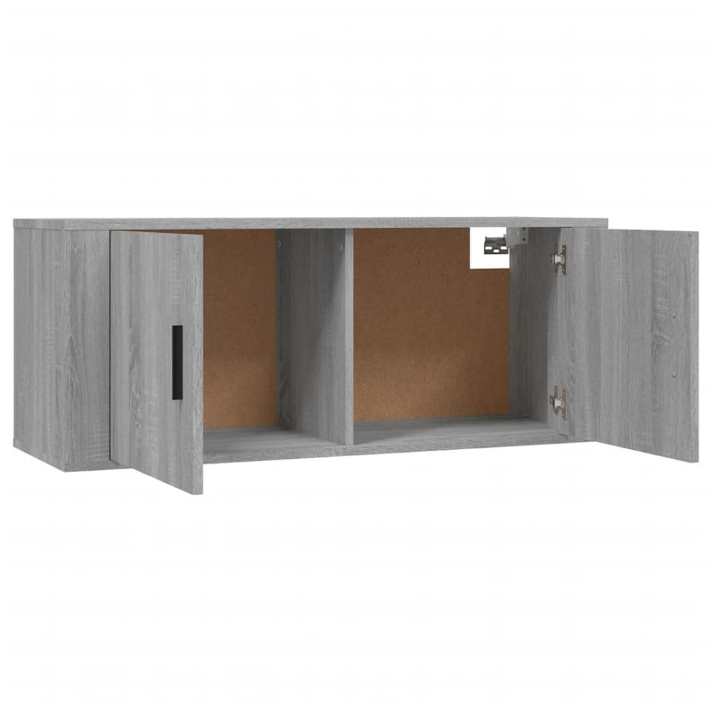 Meuble TV mural Sonoma gris 100x34,5x40 cm - XIOS