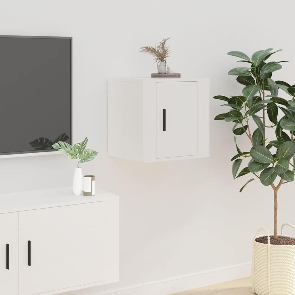Meubles TV muraux 2 pcs Blanc 40x34,5x40 cm - XIOS