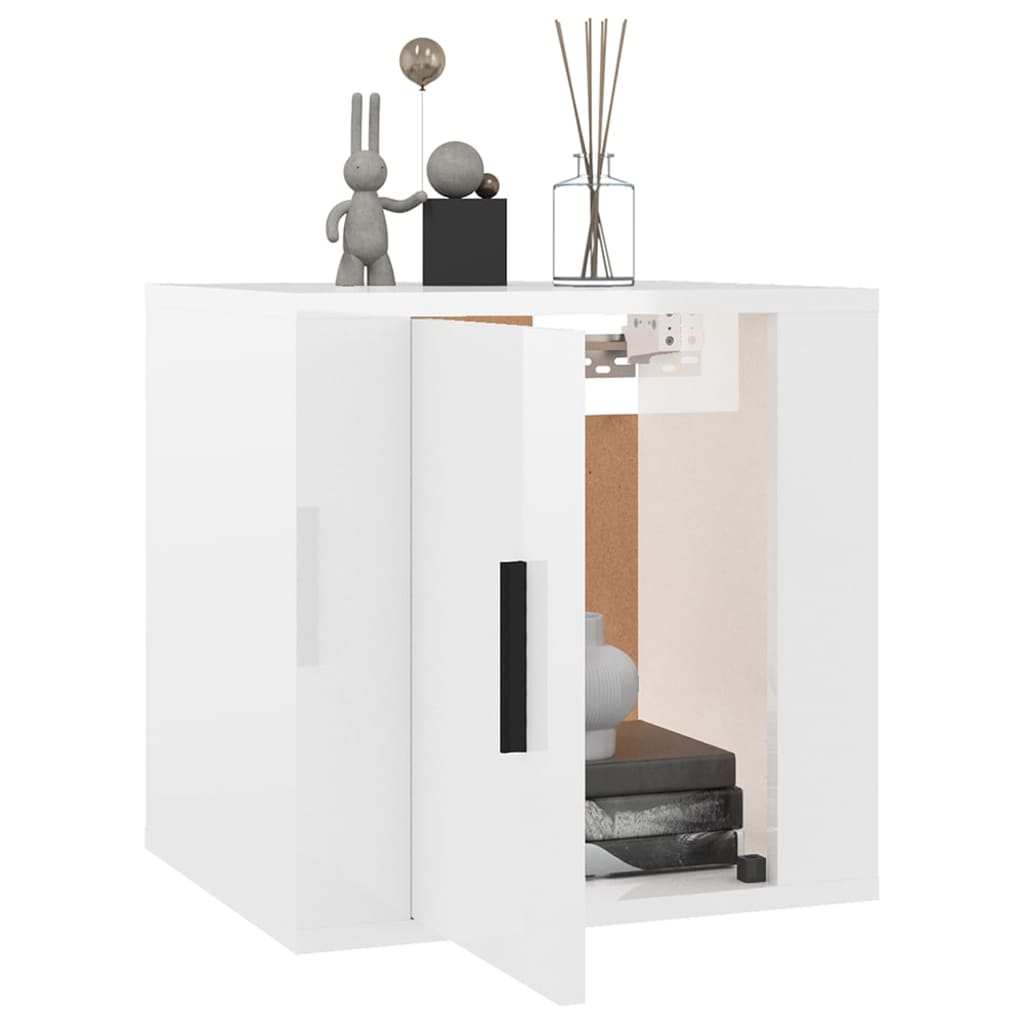 Meubles TV muraux 2 pcs Blanc brillant 40x34,5x40 cm - XIOS