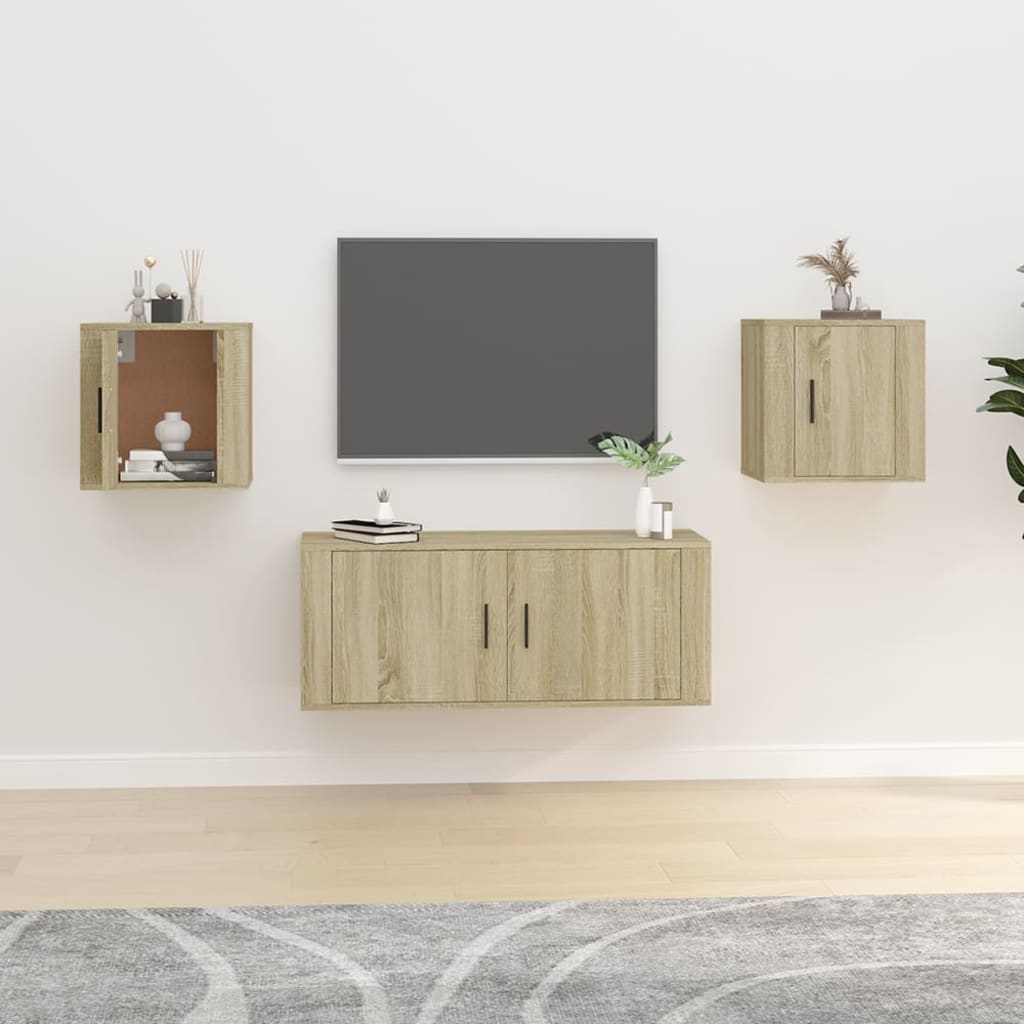 Meubles TV muraux 2 pcs Chêne sonoma 40x34,5x40 cm - XIOS
