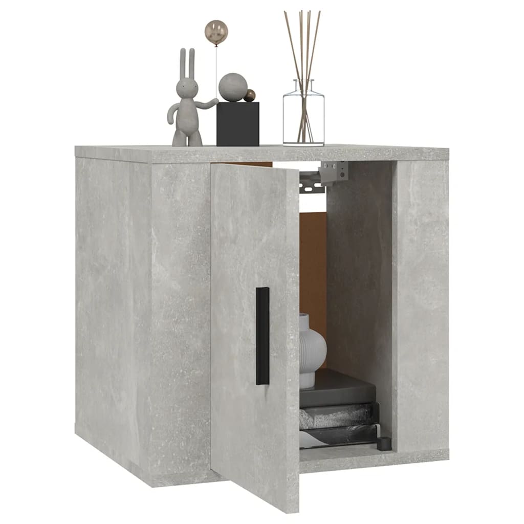 Meuble TV mural Gris béton 40x34,5x40 cm - XIOS