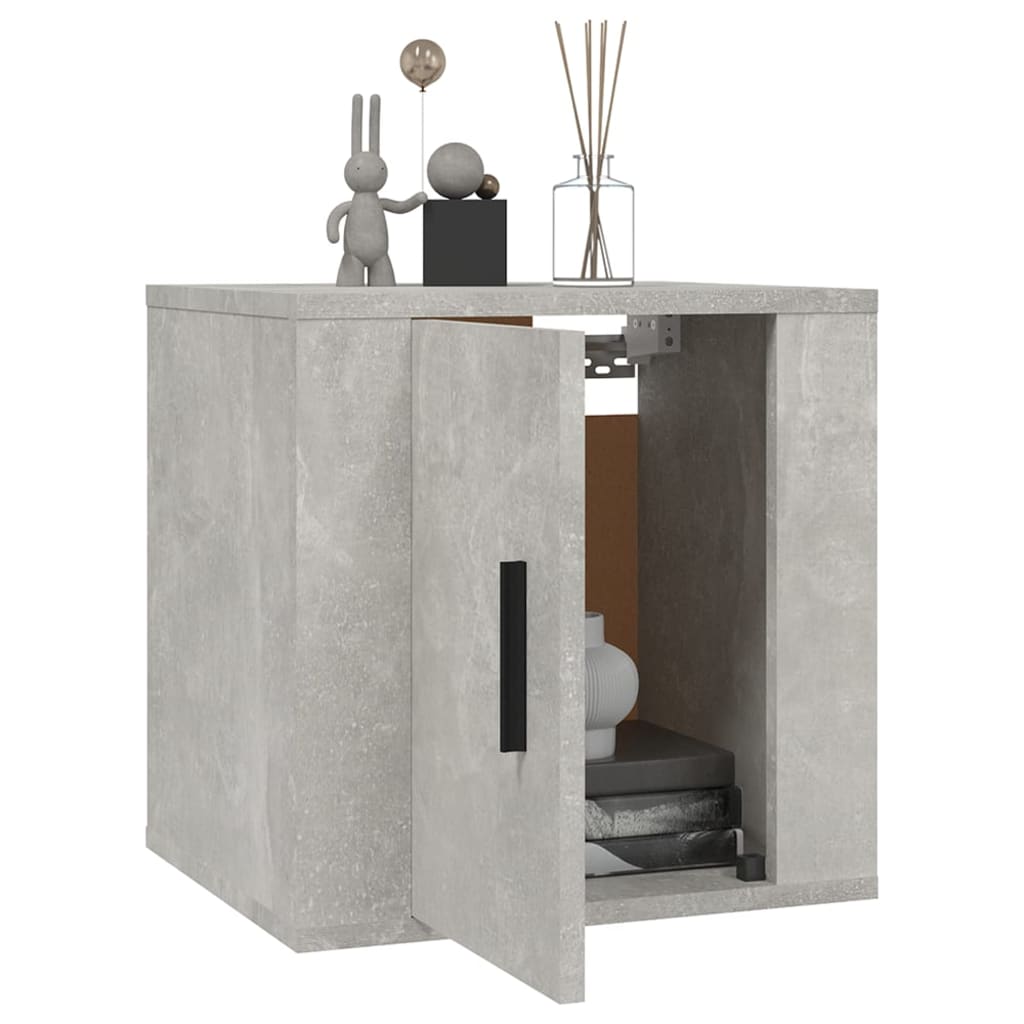 Meubles TV muraux 2 pcs Gris béton 40x34,5x40 cm - XIOS