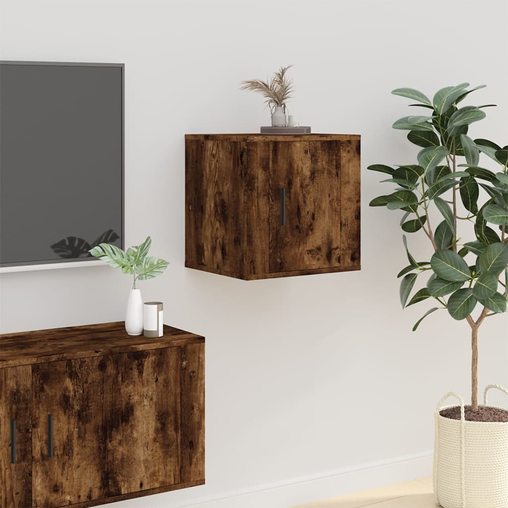 Meubles TV muraux 2 pcs Chêne fumé 40x34,5x40 cm - XIOS