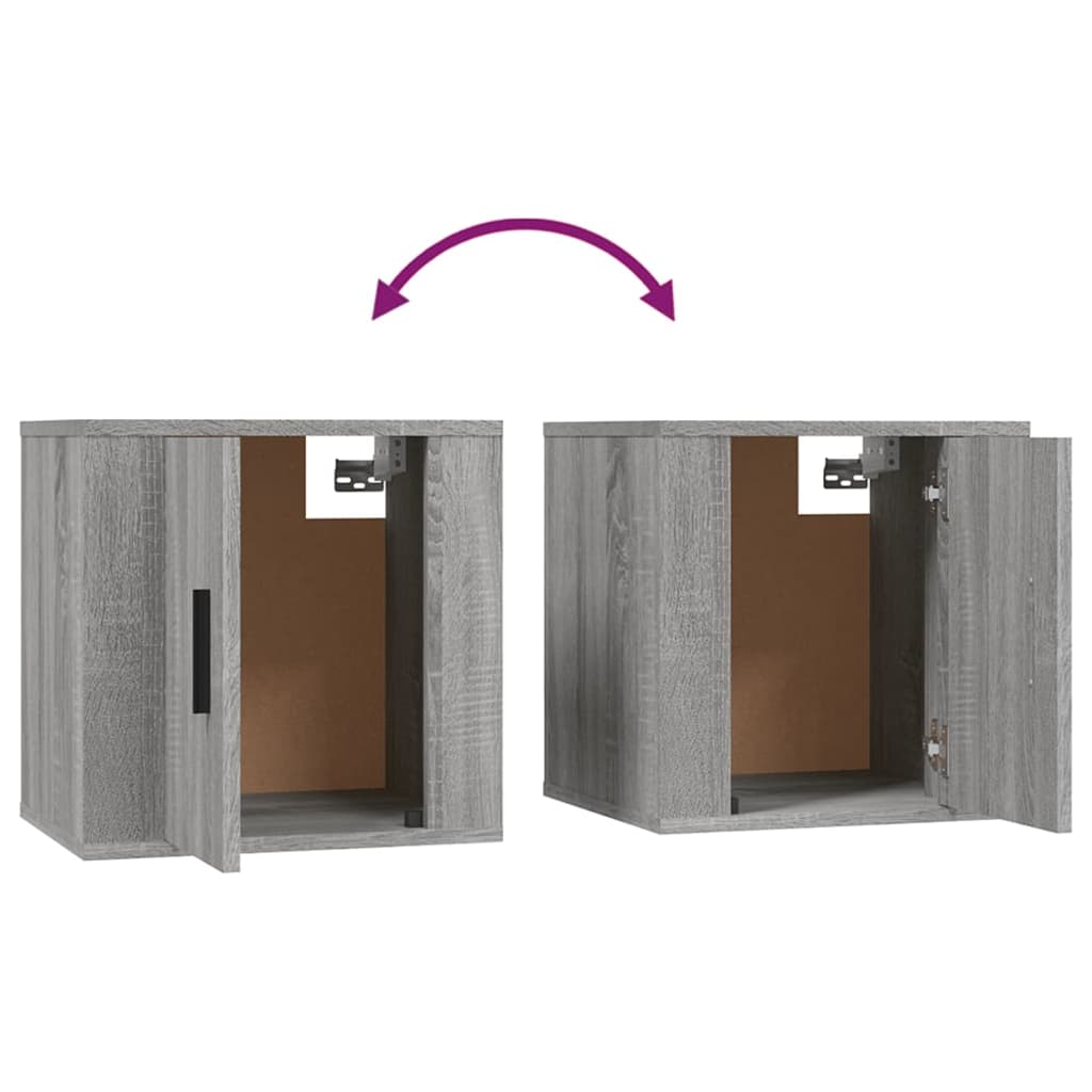 Meubles TV muraux 2 pcs Sonoma gris 40x34,5x40 cm - XIOS