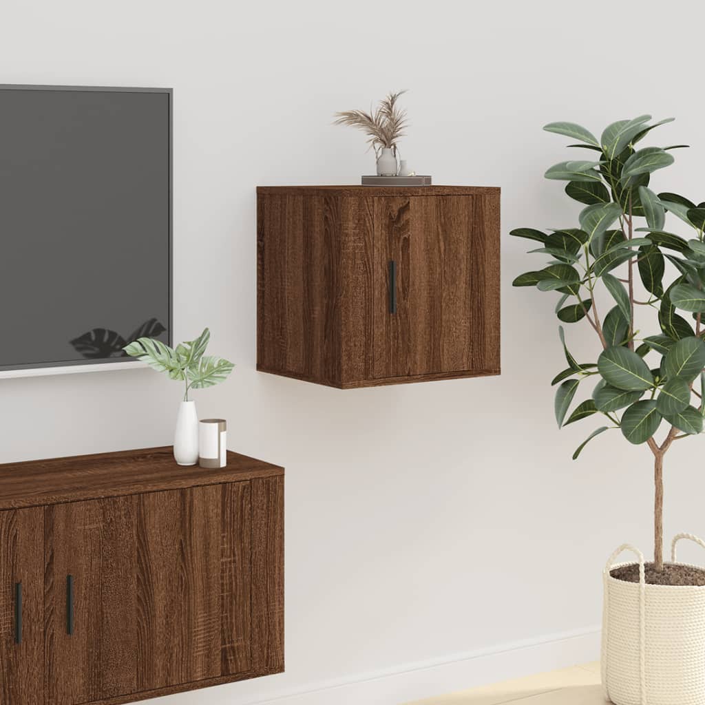 Meubles TV muraux 2 pcs Chêne marron 40x34,5x40 cm - XIOS