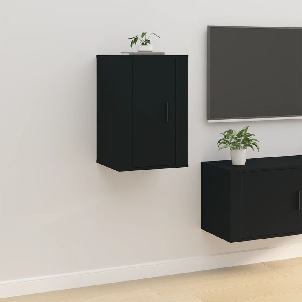 Meuble TV mural Noir 40x34,5x60 cm - XIOS