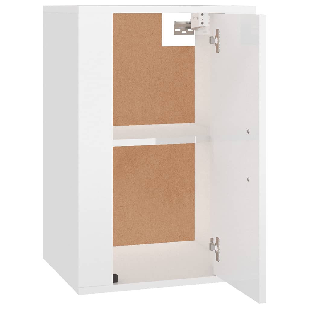 Meuble TV mural Blanc brillant 40x34,5x60 cm - XIOS