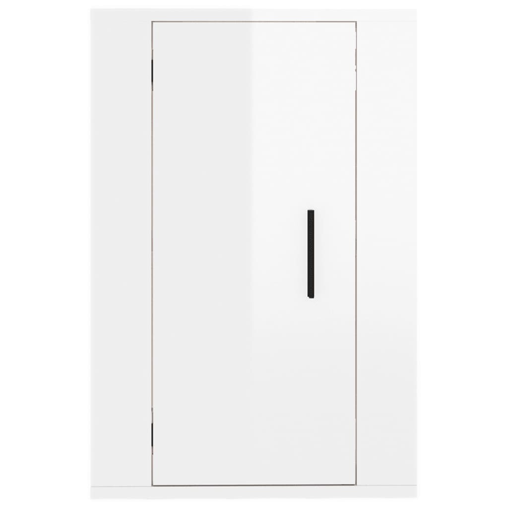 Meubles TV muraux 2 pcs Blanc brillant 40x34,5x60 cm Meubles TV vidaXL   