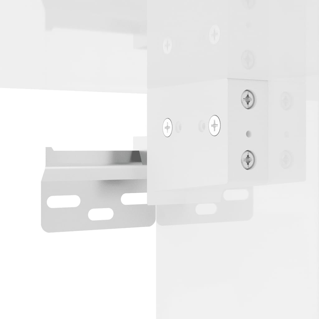Meubles TV muraux 2 pcs Blanc brillant 40x34,5x60 cm Meubles TV vidaXL   