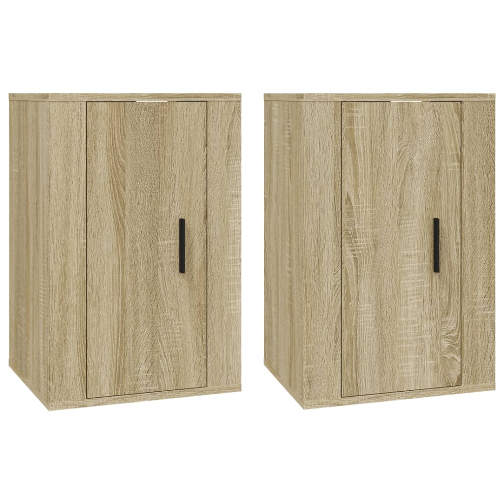 Meubles TV muraux 2 pcs Chêne sonoma 40x34,5x60 cm Meubles TV vidaXL   