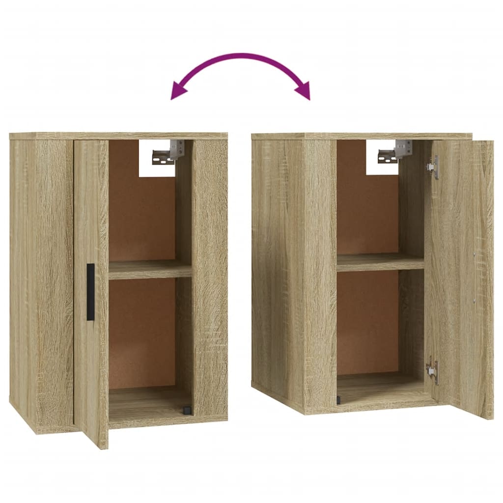Meubles TV muraux 2 pcs Chêne sonoma 40x34,5x60 cm Meubles TV vidaXL   