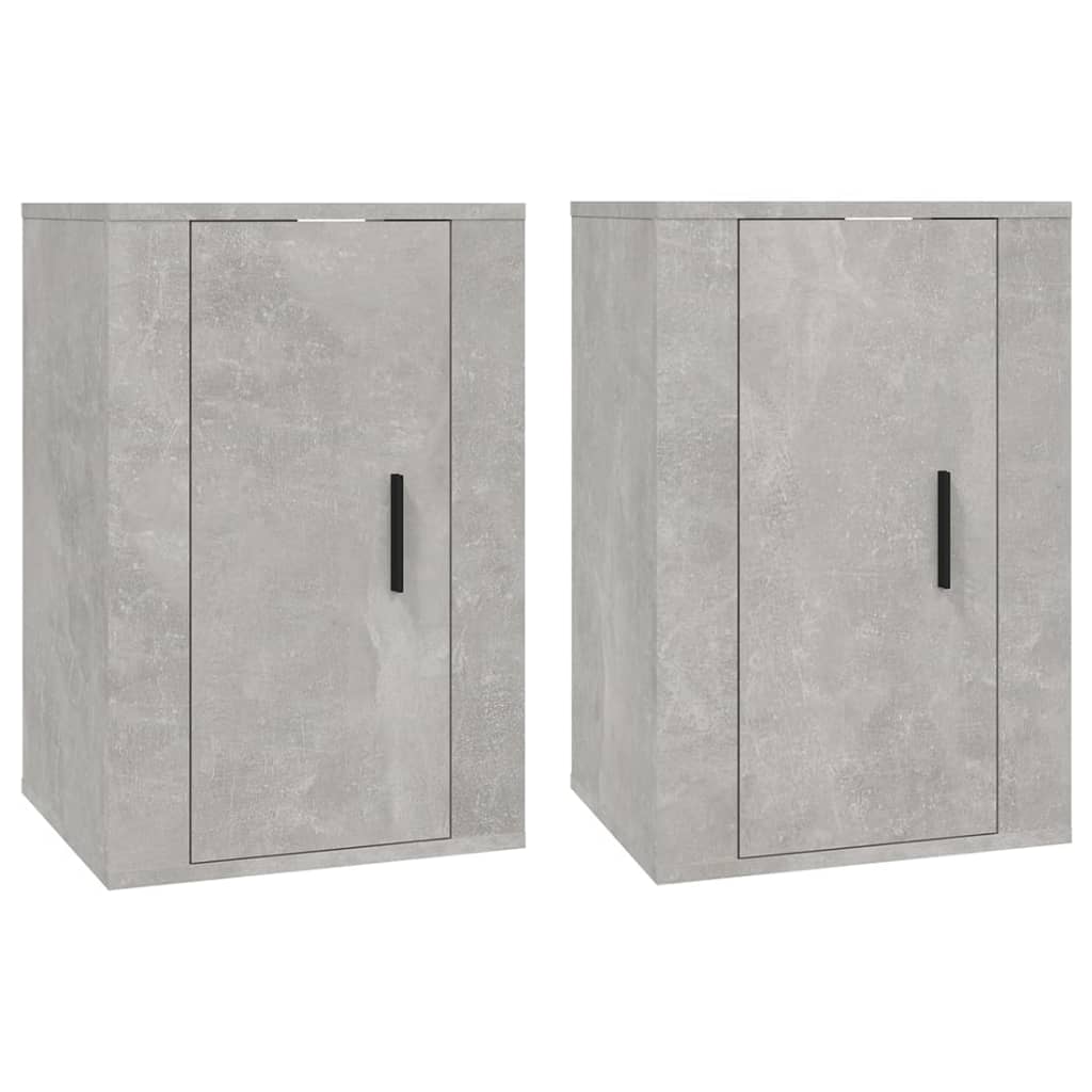 Meubles TV muraux 2 pcs Gris béton 40x34,5x60 cm Meubles TV vidaXL   