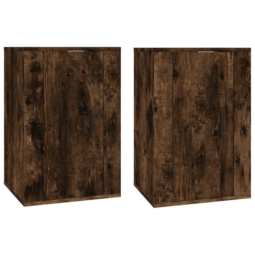 Meubles TV muraux 2 pcs Chêne fumé 40x34,5x60 cm Meubles TV vidaXL   
