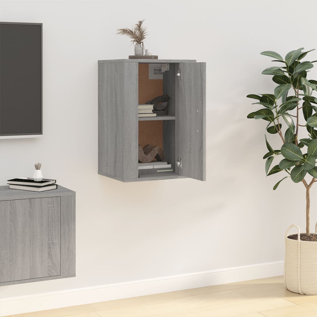 Meuble TV mural Sonoma gris 40x34,5x60 cm - XIOS