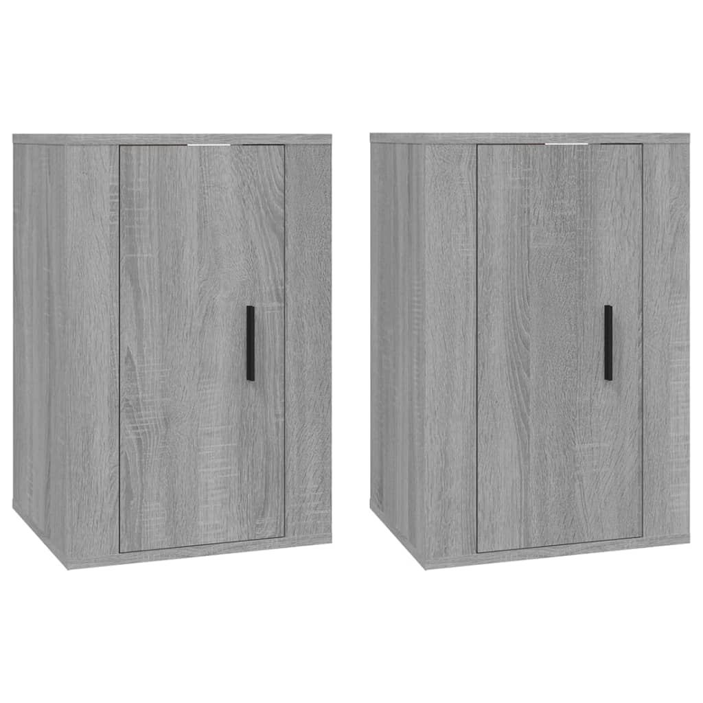 Meubles TV muraux 2 pcs Sonoma gris 40x34,5x60 cm Meubles TV vidaXL   