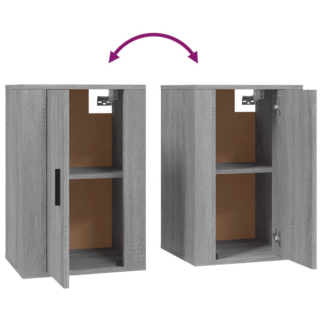 Meubles TV muraux 2 pcs Sonoma gris 40x34,5x60 cm Meubles TV vidaXL   
