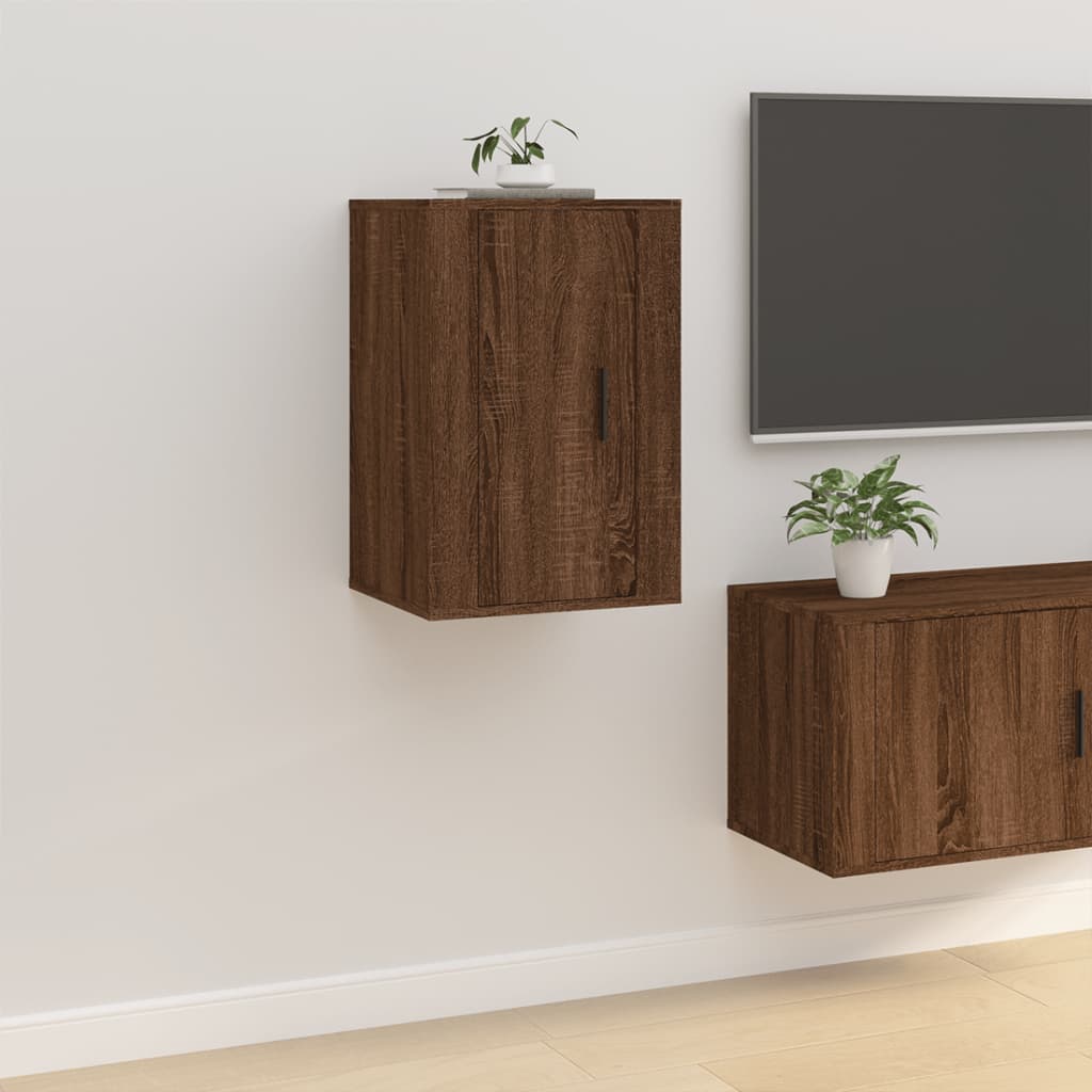 Meuble TV mural Chêne marron 40x34,5x60 cm - XIOS