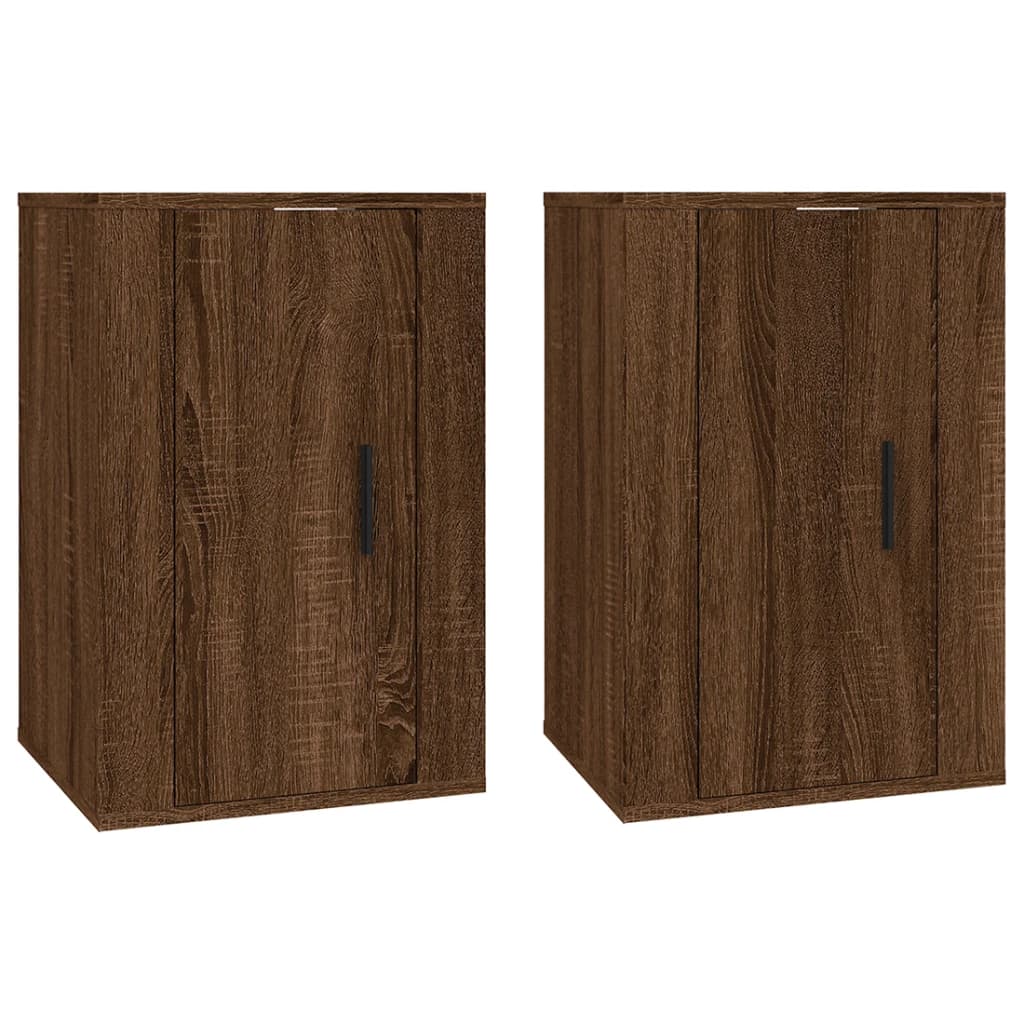 Meubles TV muraux 2 pcs Chêne marron 40x34,5x60 cm Meubles TV vidaXL   