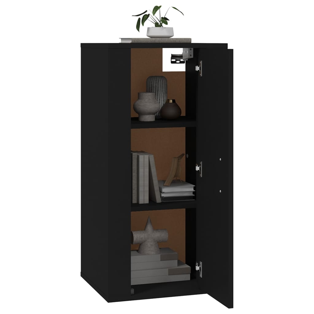 Meuble TV mural Noir 40x34,5x80 cm - XIOS