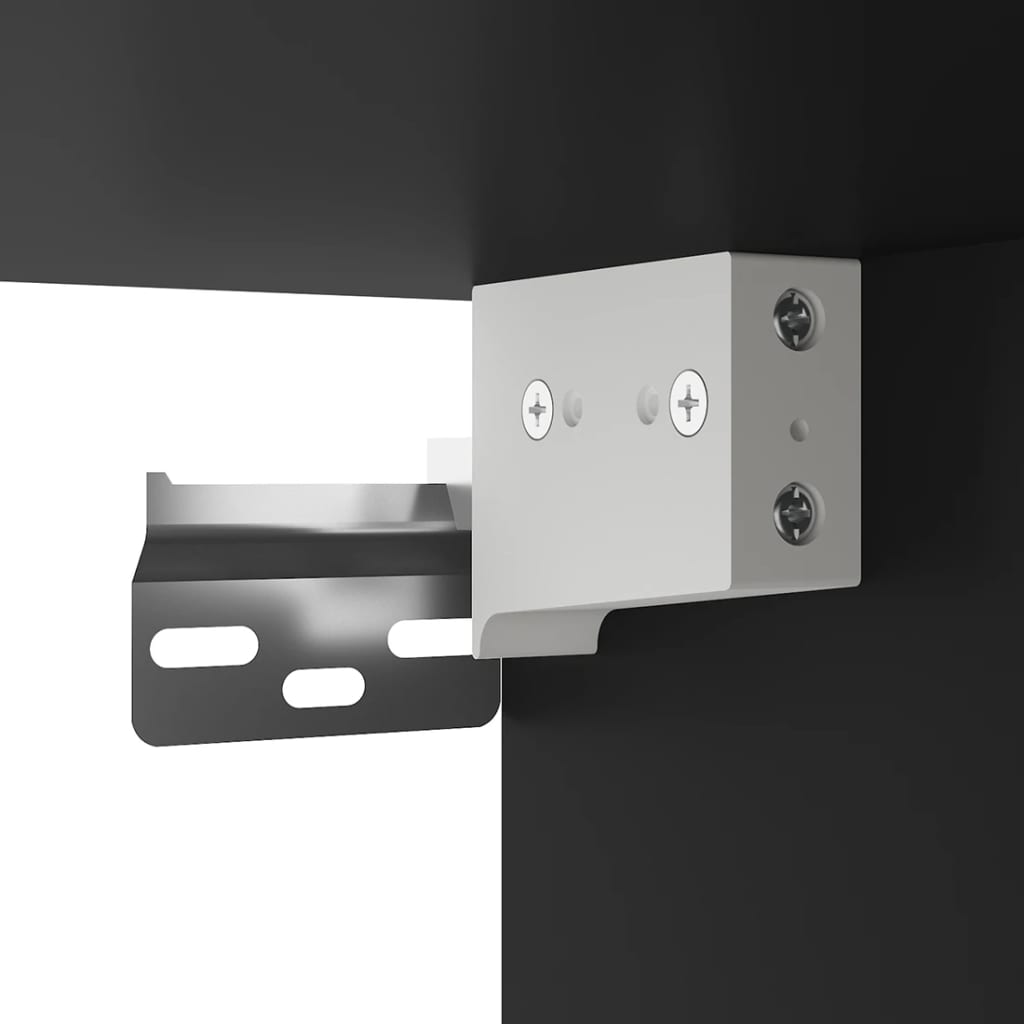 Meuble TV mural Noir 40x34,5x80 cm - XIOS