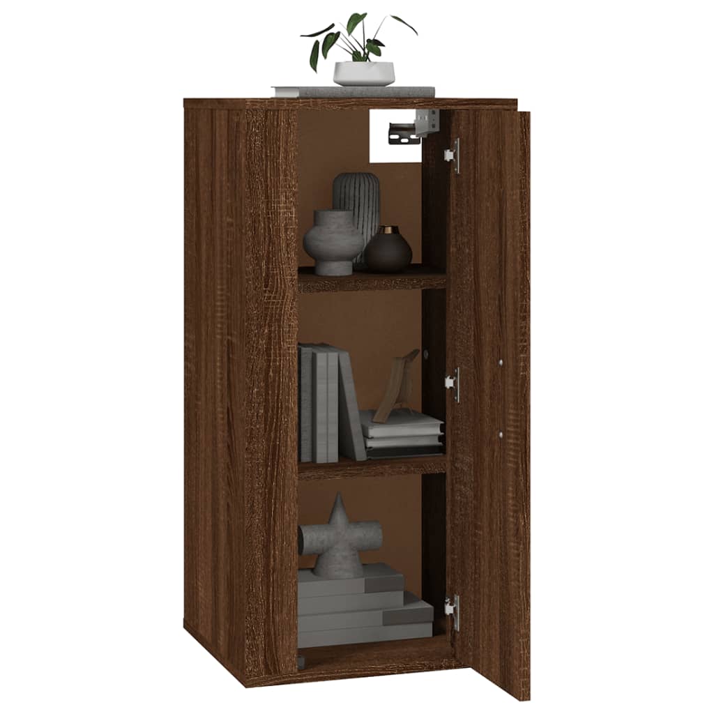 Meuble TV mural Chêne marron 40x34,5x80 cm - XIOS