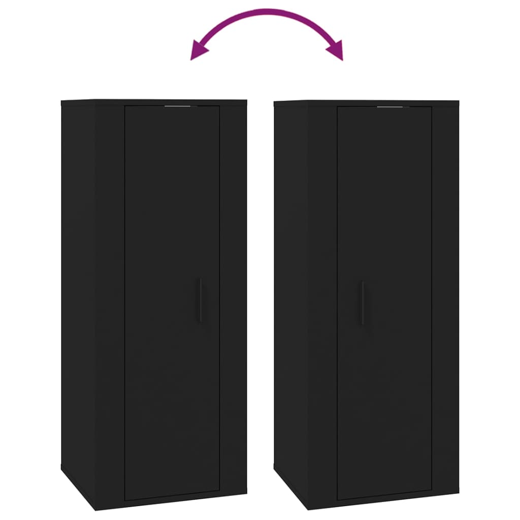 Meuble TV mural Noir 40x34,5x100 cm Meubles TV vidaXL   