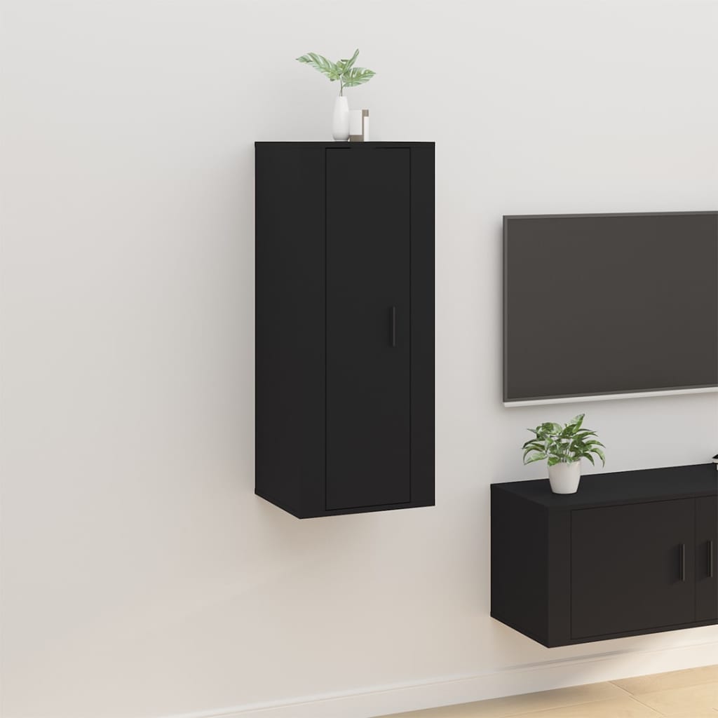 Meuble TV mural Noir 40x34,5x100 cm Meubles TV vidaXL   