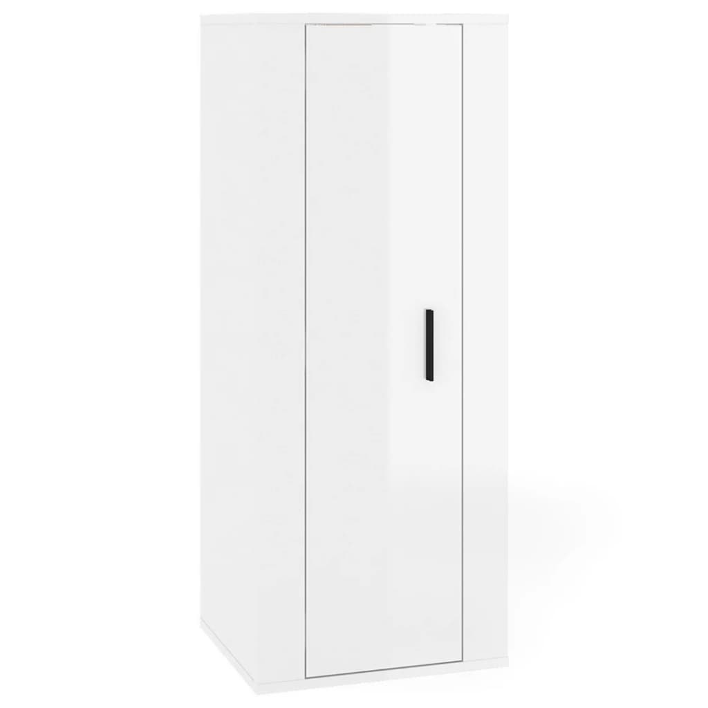 Meuble TV mural Blanc brillant 40x34,5x100 cm Meubles TV vidaXL   