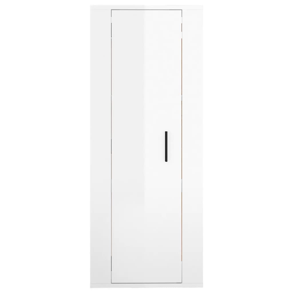 Meuble TV mural Blanc brillant 40x34,5x100 cm Meubles TV vidaXL   