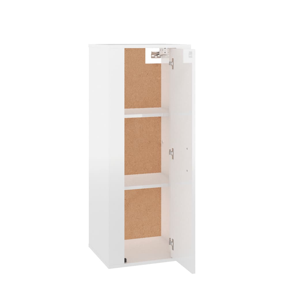 Meuble TV mural Blanc brillant 40x34,5x100 cm Meubles TV vidaXL   