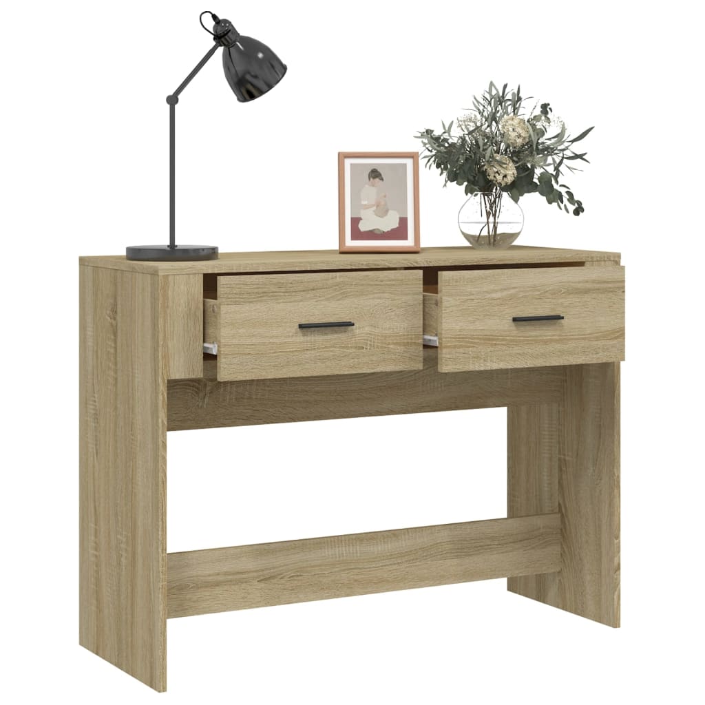 Table console Chêne sonoma 100x39x75 cm Bois d'ingénierie - XIOS