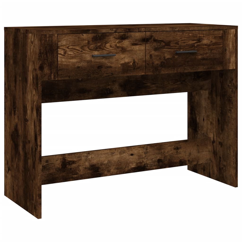 Table console Chêne fumé 100x39x75 cm Bois d'ingénierie - XIOS