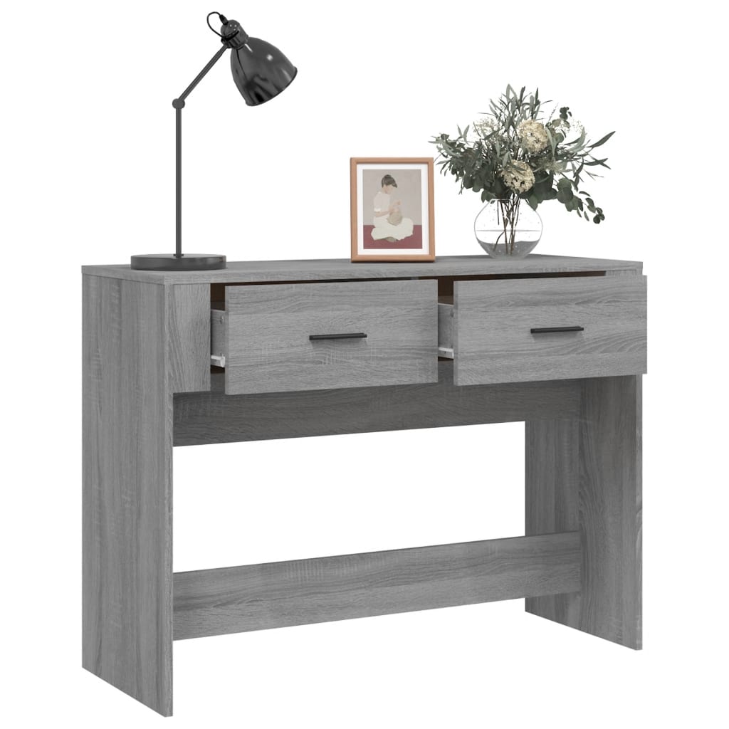 Table console Sonoma gris 100x39x75 cm Bois d'ingénierie - XIOS