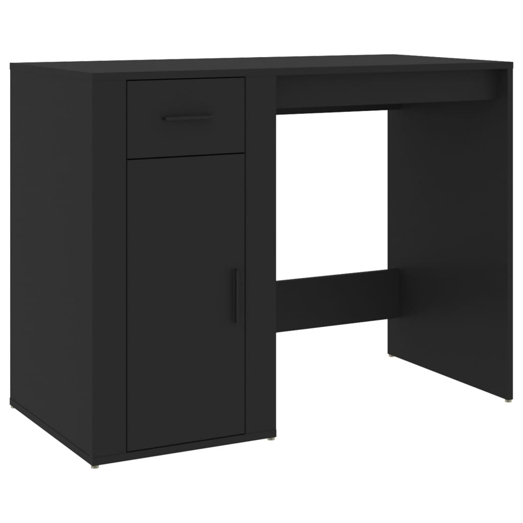 Bureau Noir 100x49x75 cm Bois d'ingénierie Bureaux vidaXL