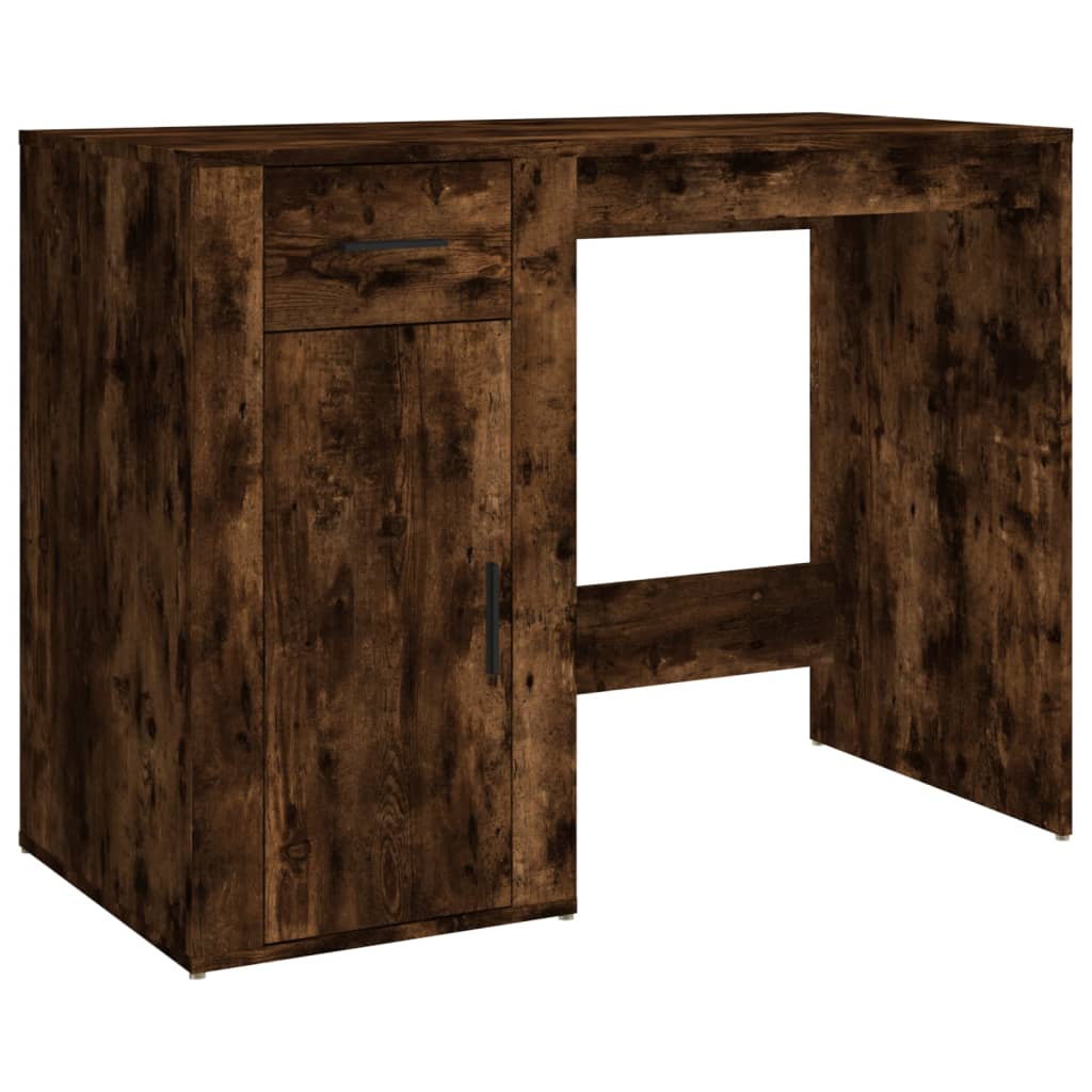 Bureau Chêne fumé 100x49x75 cm Bois d'ingénierie Bureaux vidaXL