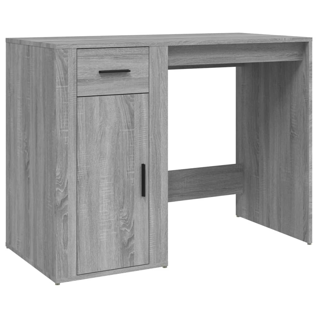 Bureau Sonoma gris 100x49x75 cm Bois d'ingénierie Bureaux vidaXL