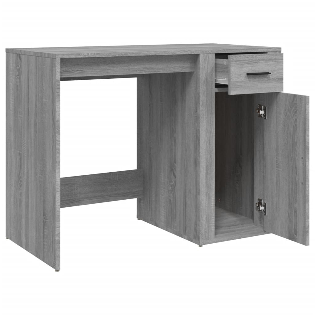Bureau Sonoma gris 100x49x75 cm Bois d'ingénierie Bureaux vidaXL
