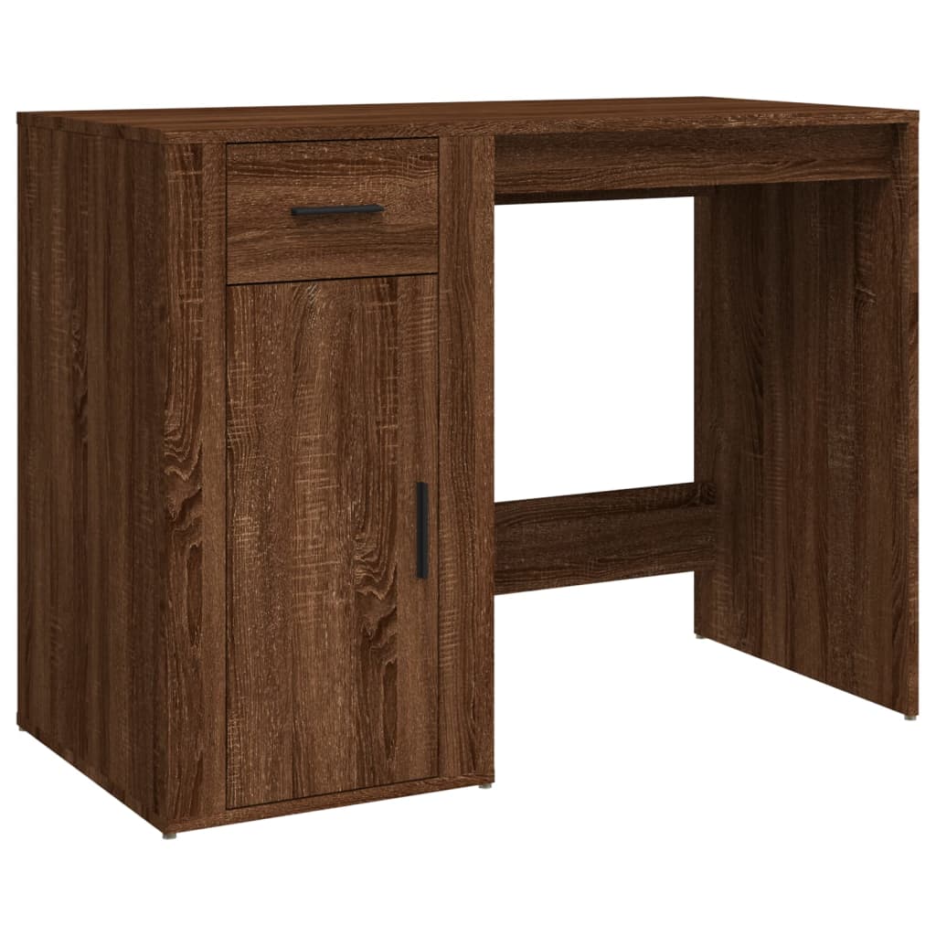 Bureau Chêne marron 100x49x75 cm Bois d'ingénierie Bureaux vidaXL