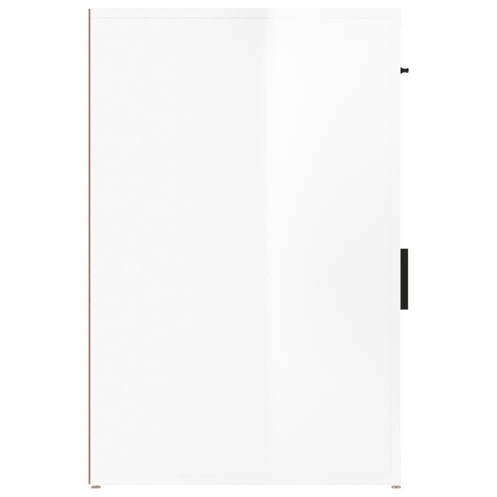 Armoire de bureau Blanc brillant 40x49x75 cm Bois d'ingénierie - XIOS