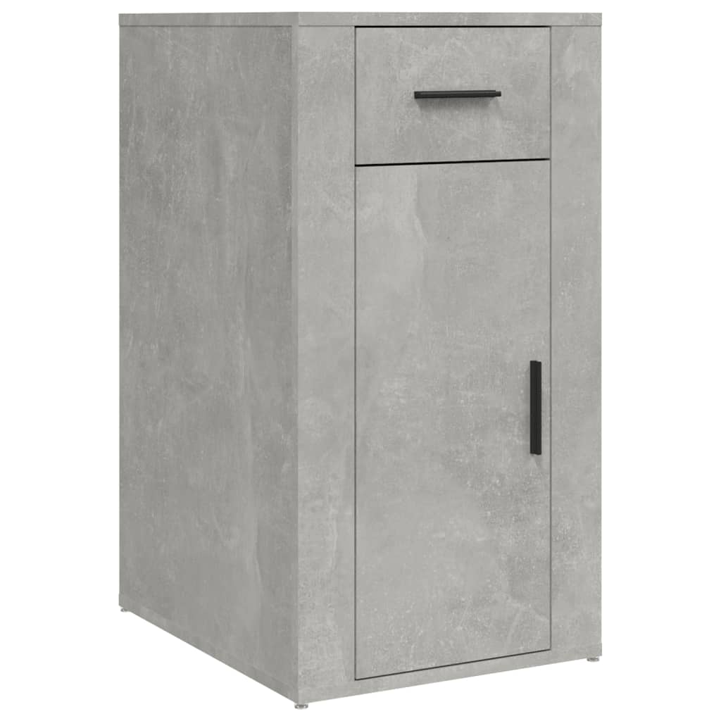 Armoire de bureau Gris béton 40x49x75 cm Bois d'ingénierie - XIOS