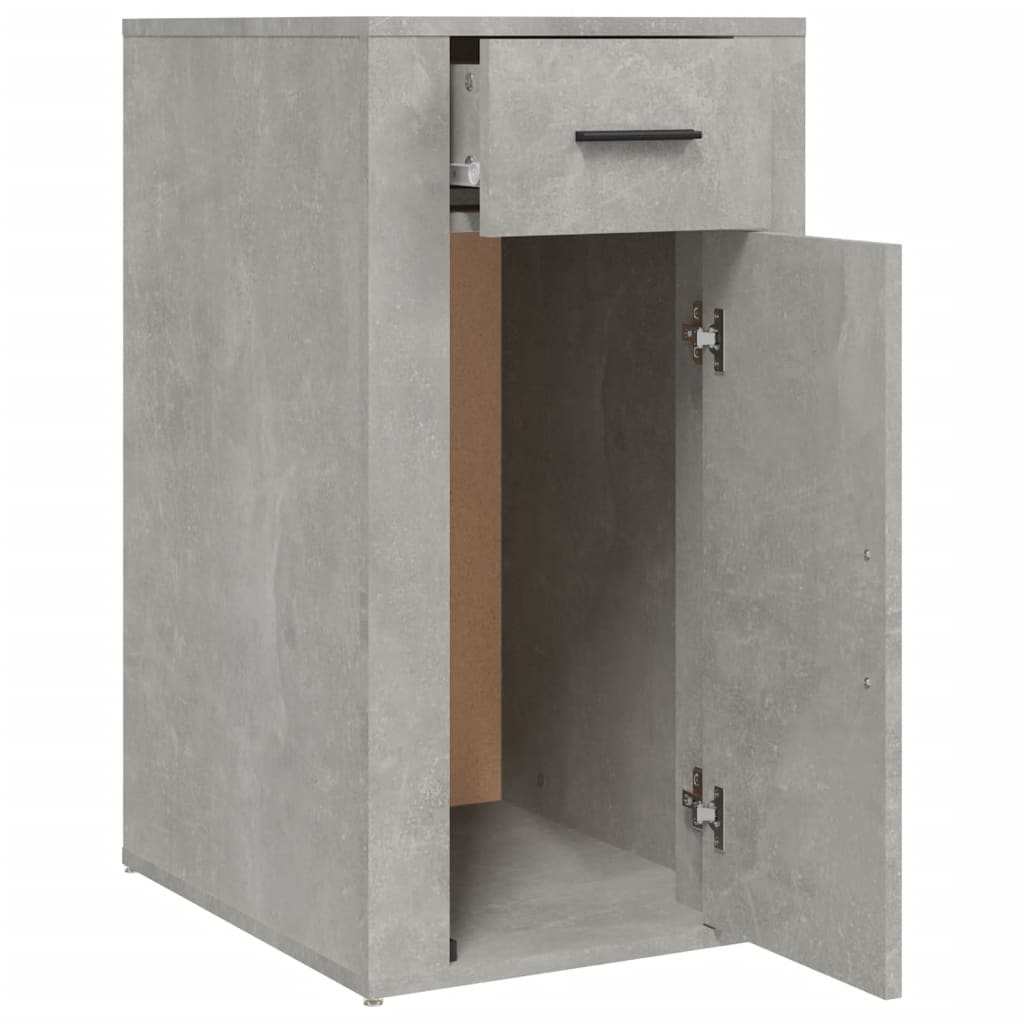 Armoire de bureau Gris béton 40x49x75 cm Bois d'ingénierie - XIOS