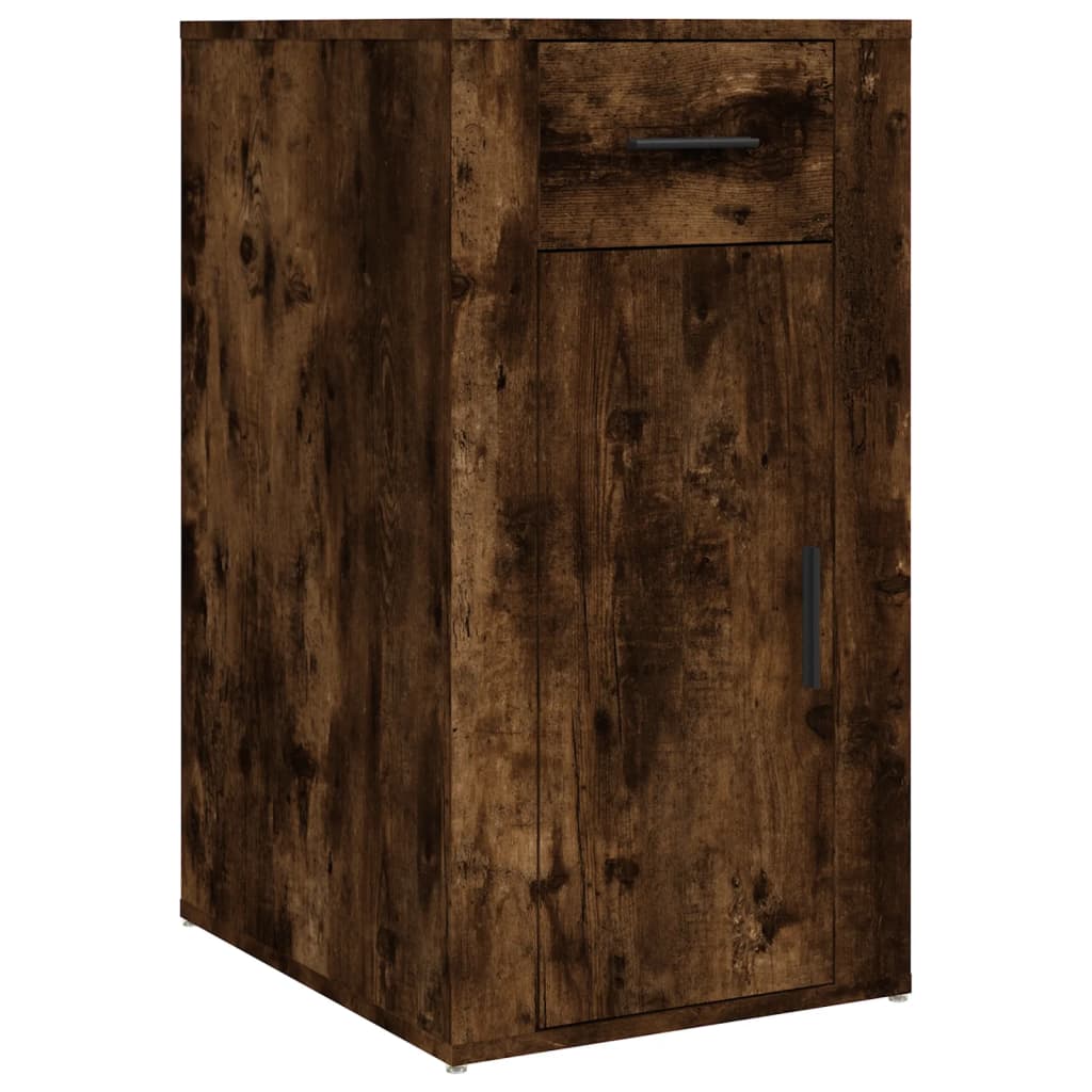 Armoire de bureau Chêne fumé 40x49x75 cm Bois d'ingénierie - XIOS