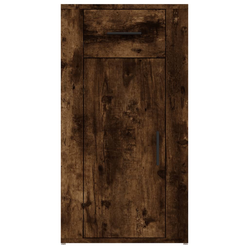 Armoire de bureau Chêne fumé 40x49x75 cm Bois d'ingénierie - XIOS