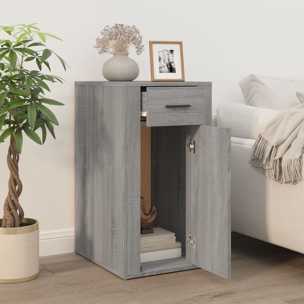 Armoire de bureau Sonoma gris 40x49x75 cm Bois d'ingénierie - XIOS