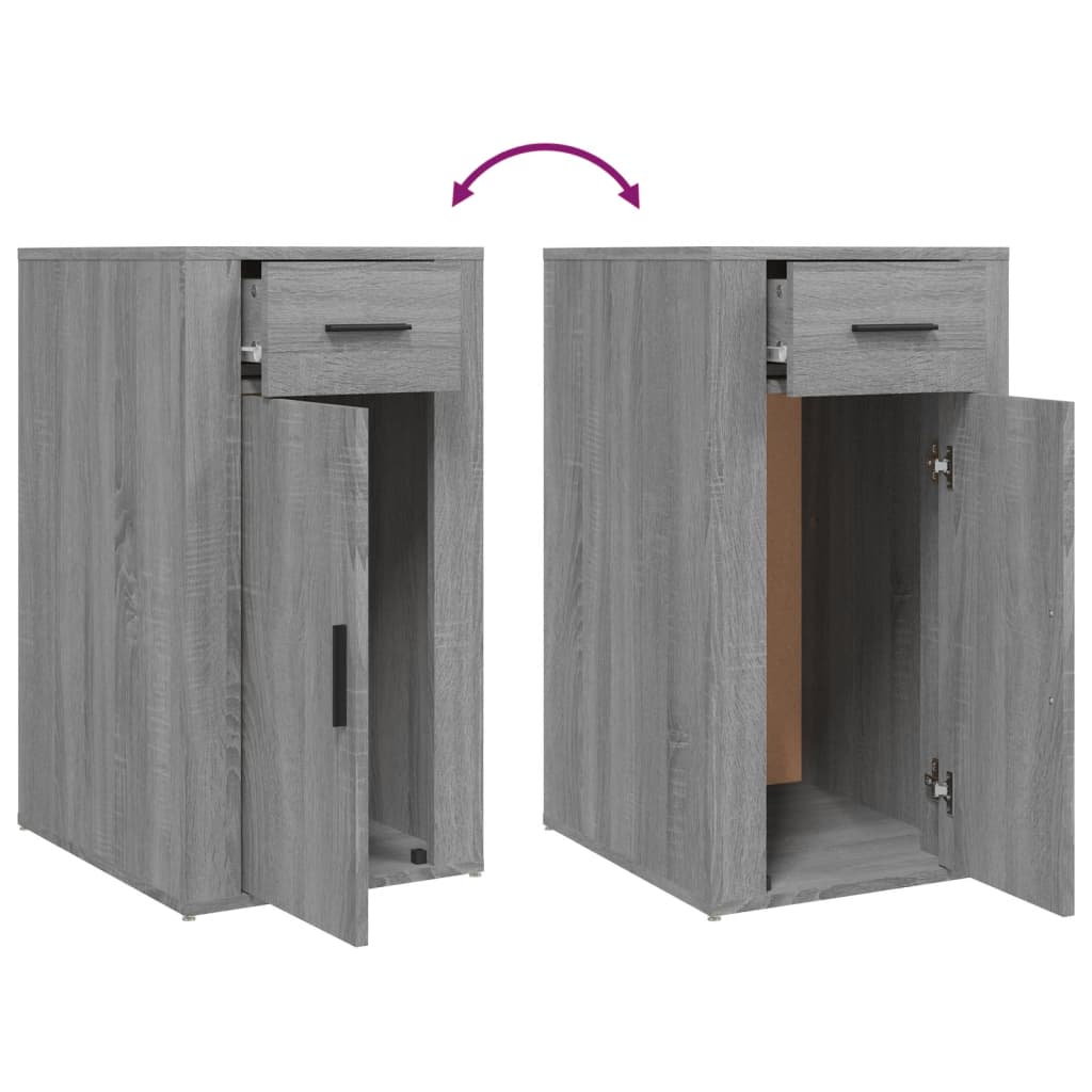 Armoire de bureau Sonoma gris 40x49x75 cm Bois d'ingénierie - XIOS